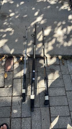 Lot of 3 Fishing Rods