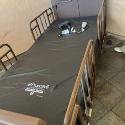 Electric Hospital Bed With Mattress And Rails