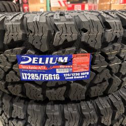New Set Of Tires Delium Terra Raider AT-X KU-257  (Set Of 4) $739