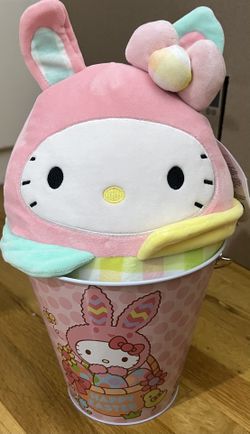 Hello Kitty Easter Bucket & Squishmallow