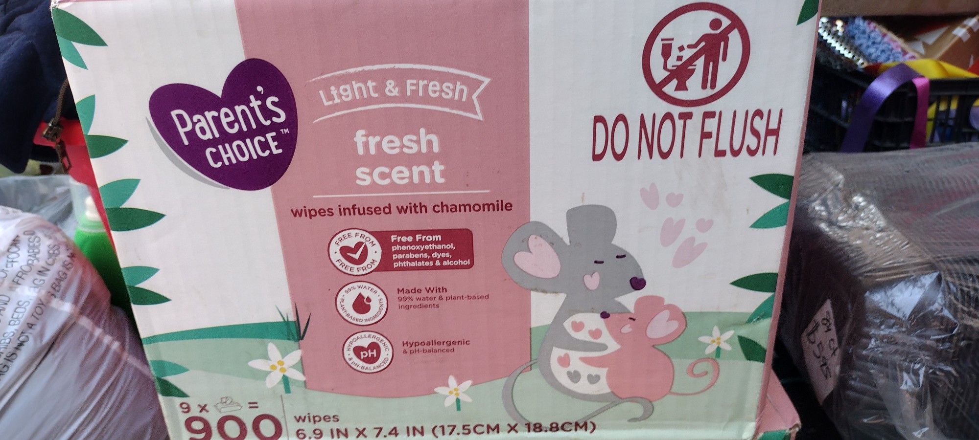 Parents Choice Fresh Scent Wipes $15