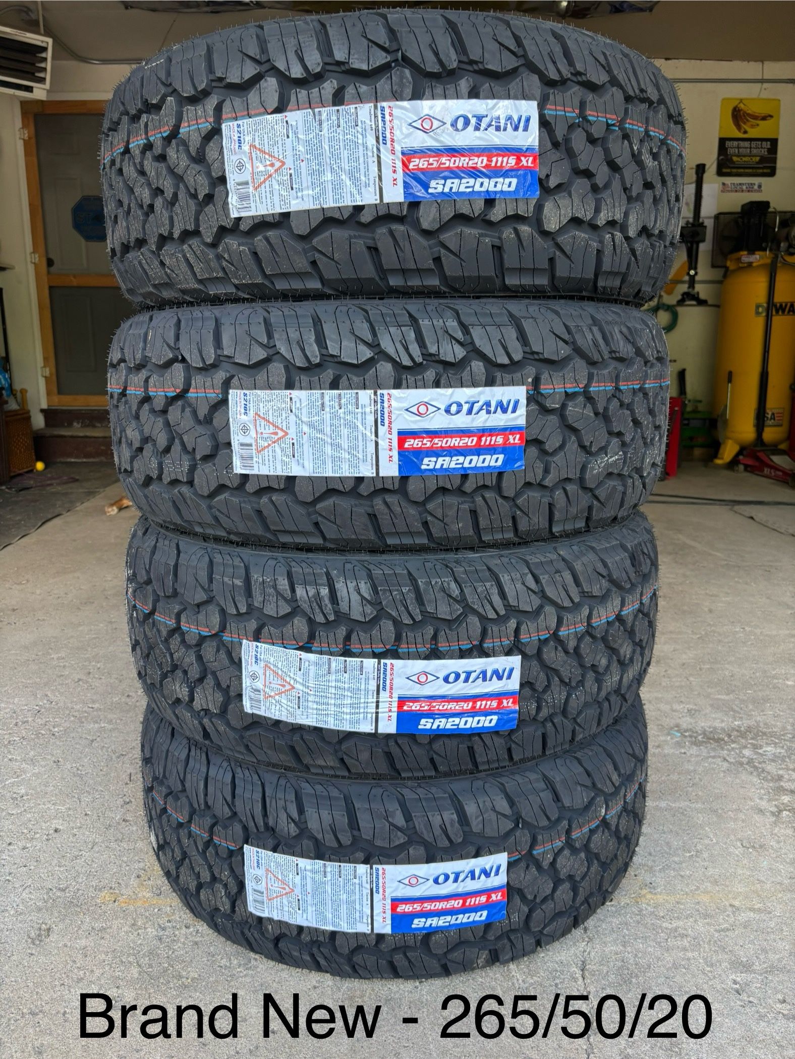 (4) - 265/50/20 Otani SA2000 Tires