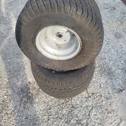 ((READ AD))((set Of TWO))((18x9.5x8 REAR craftsman/husqvarna/poulan/johndeere)) Riding Mower