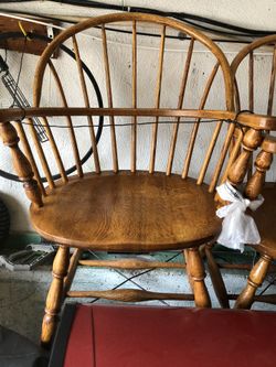 2 beautiful wooden chairs $100 for both. In very good condition. Can’t beat the price.