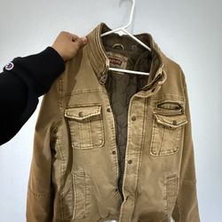 Vintage Levi's Men's Cotton Twill Two Pocket Trucker Brown Jacket