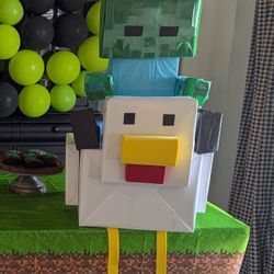 Minecraft Chicken Jockey Party decorations 