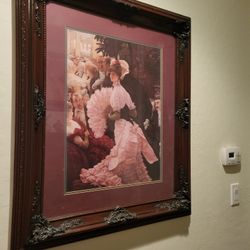 Very large antique picture glass in front carved.Frame perfect  two hundred dollars