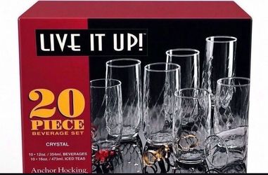 20 piece drinking set
