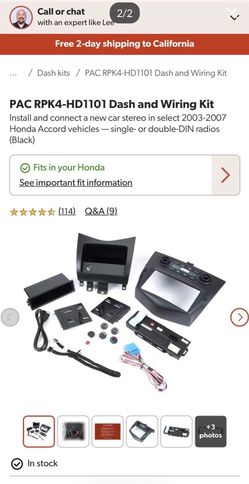 03/07 Hond Accord dash kit