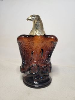 Vintage Avon Öland Eagle Shaped After Shave Decanter - Amber/Gold