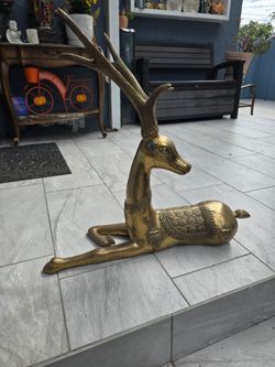 Sarreid Brass Deer