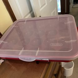 Sterilite Ornament Container 