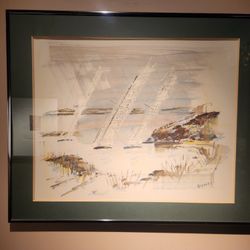 Sailboat Framed Art (Print) 