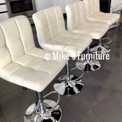 New Adjustable Bar Stools, barstools, barstool, bar stool, Sillas, Dining Chairs, chair, chairs, cadeiras (4 colors Red, Black, White, Gray)