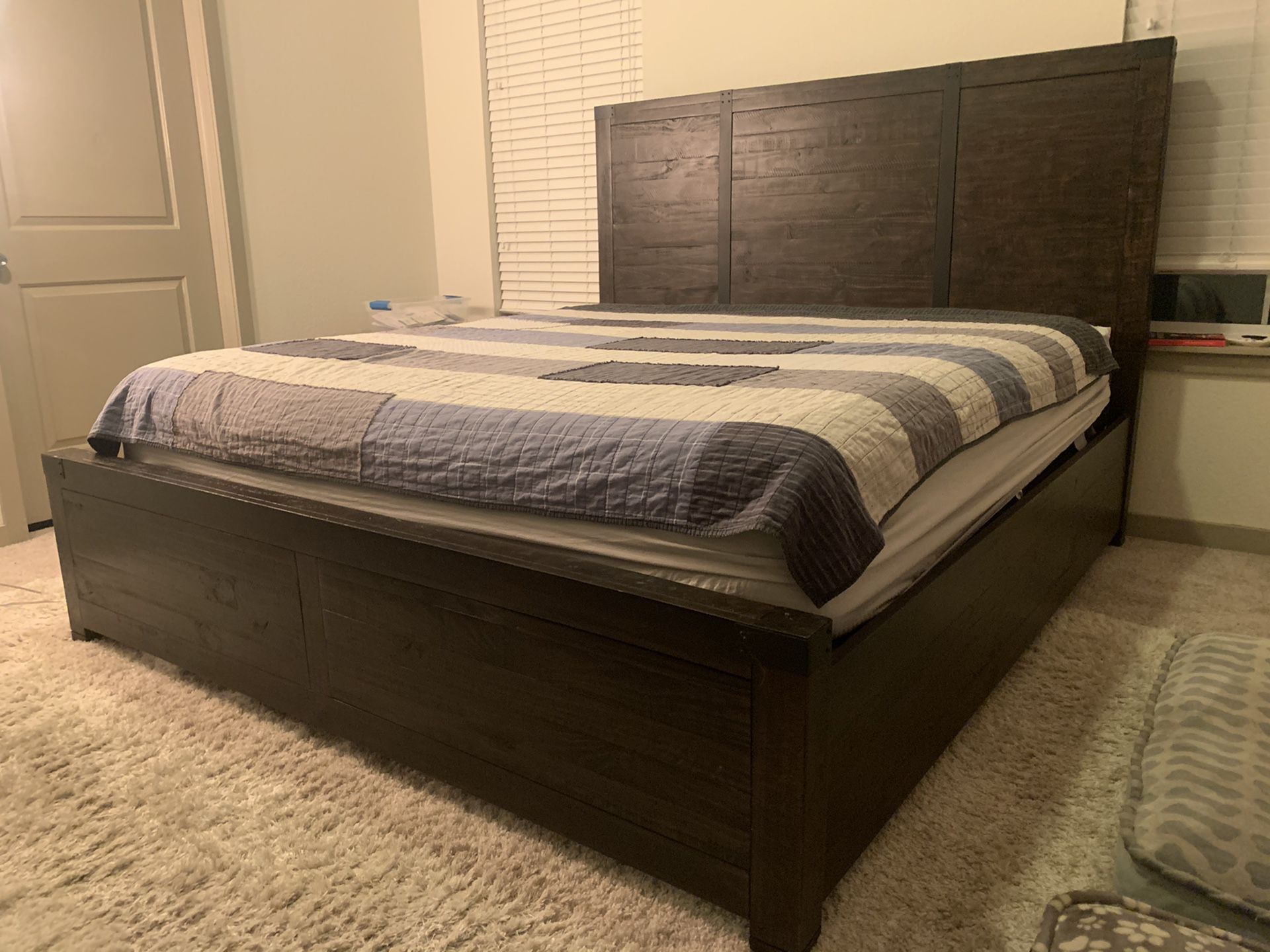 King Size Bedroom Furniture / less than year old