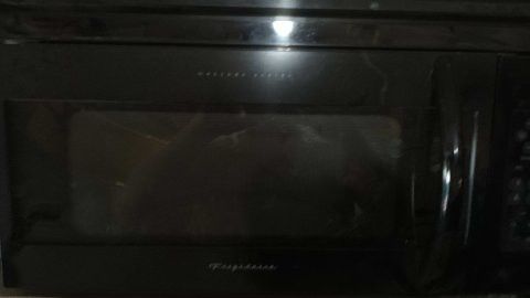 Frigedaire microwave above the range