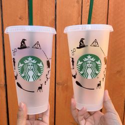 Custom Harry Potter reusable Starbucks cups