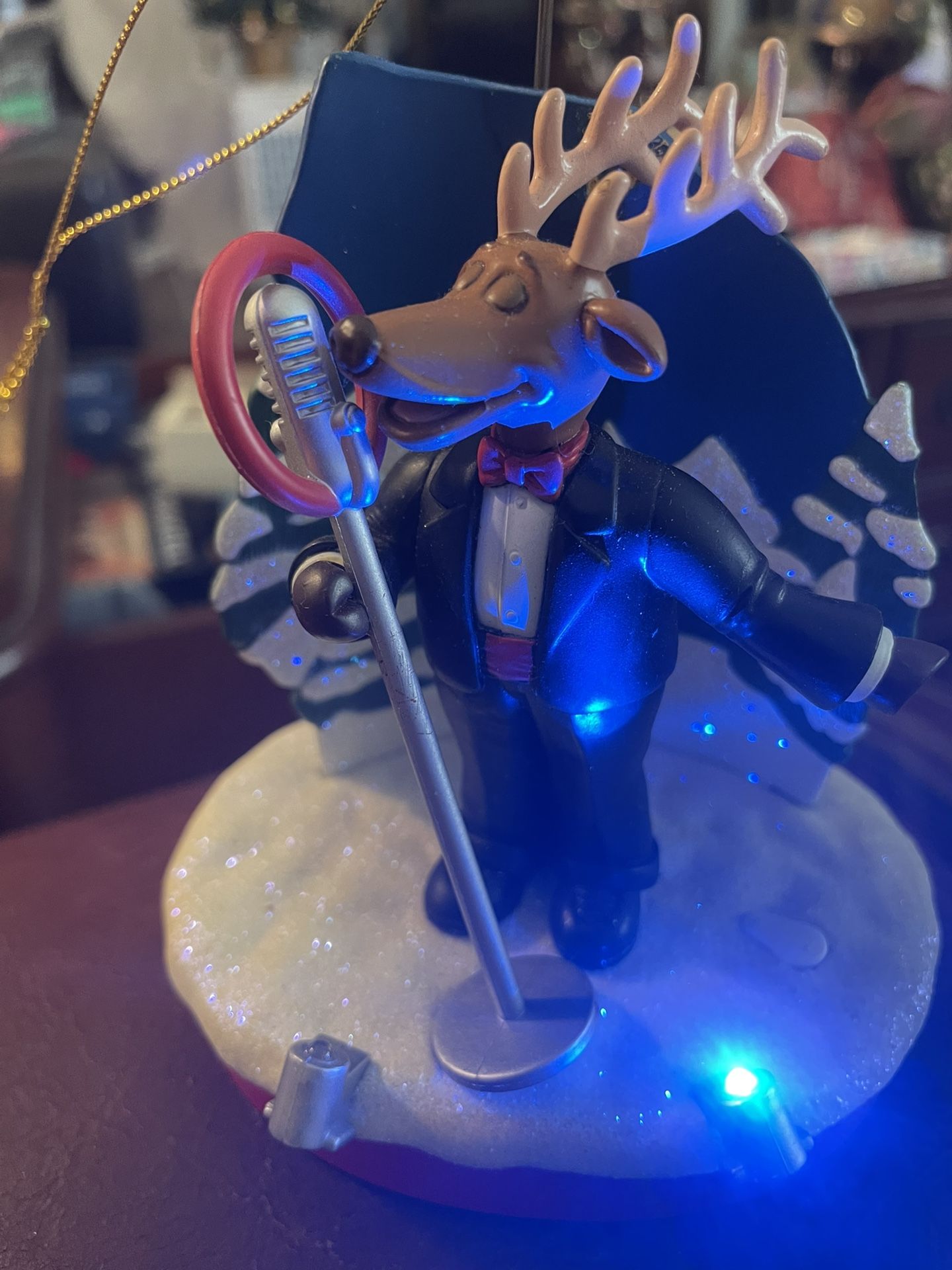 Frank Sinatra Singing Moose Ornament