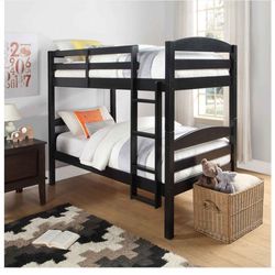 New In Box Twin Over Twin Bunk Bed Mattresses Not Included 