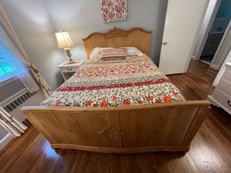 Queen Sized Pine Bed