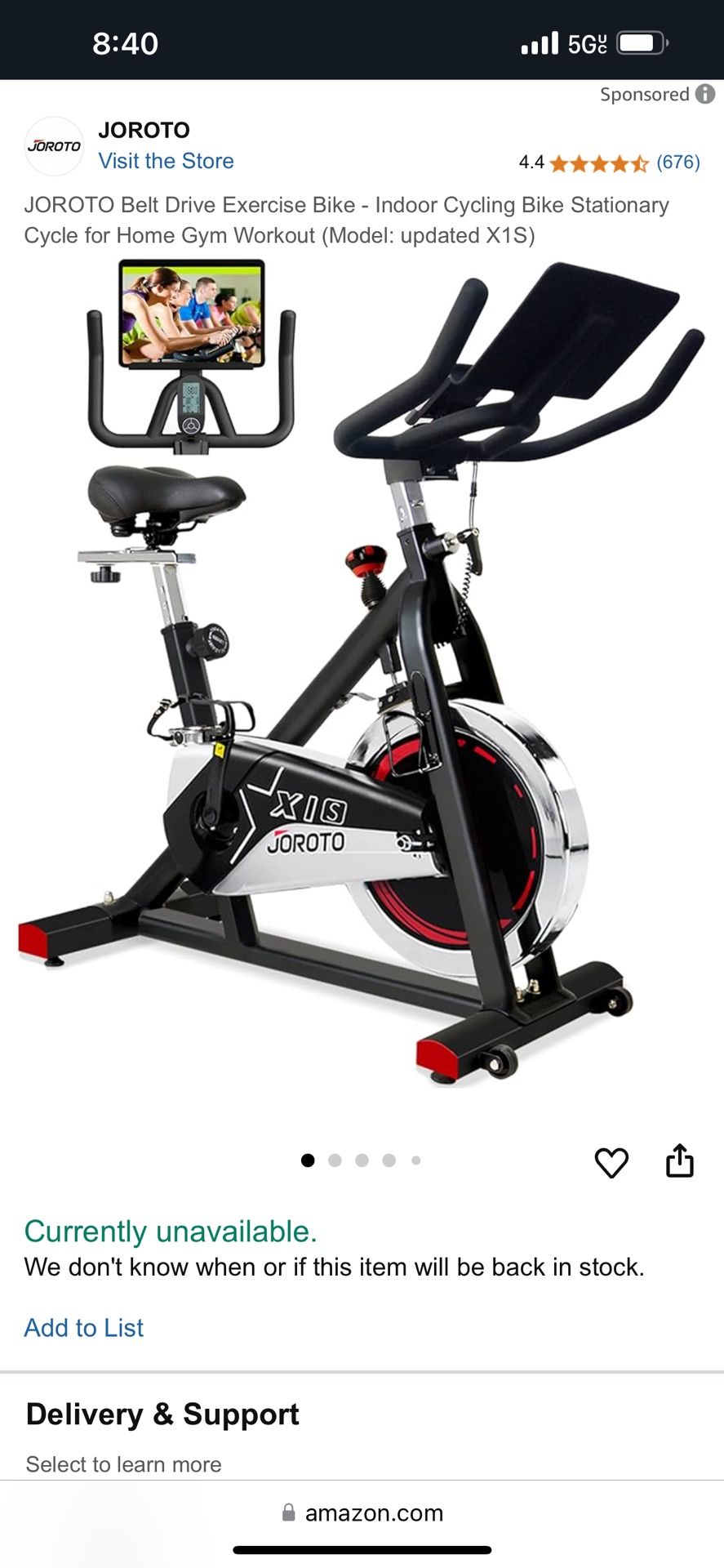 Joroto XI S Exercise Bike