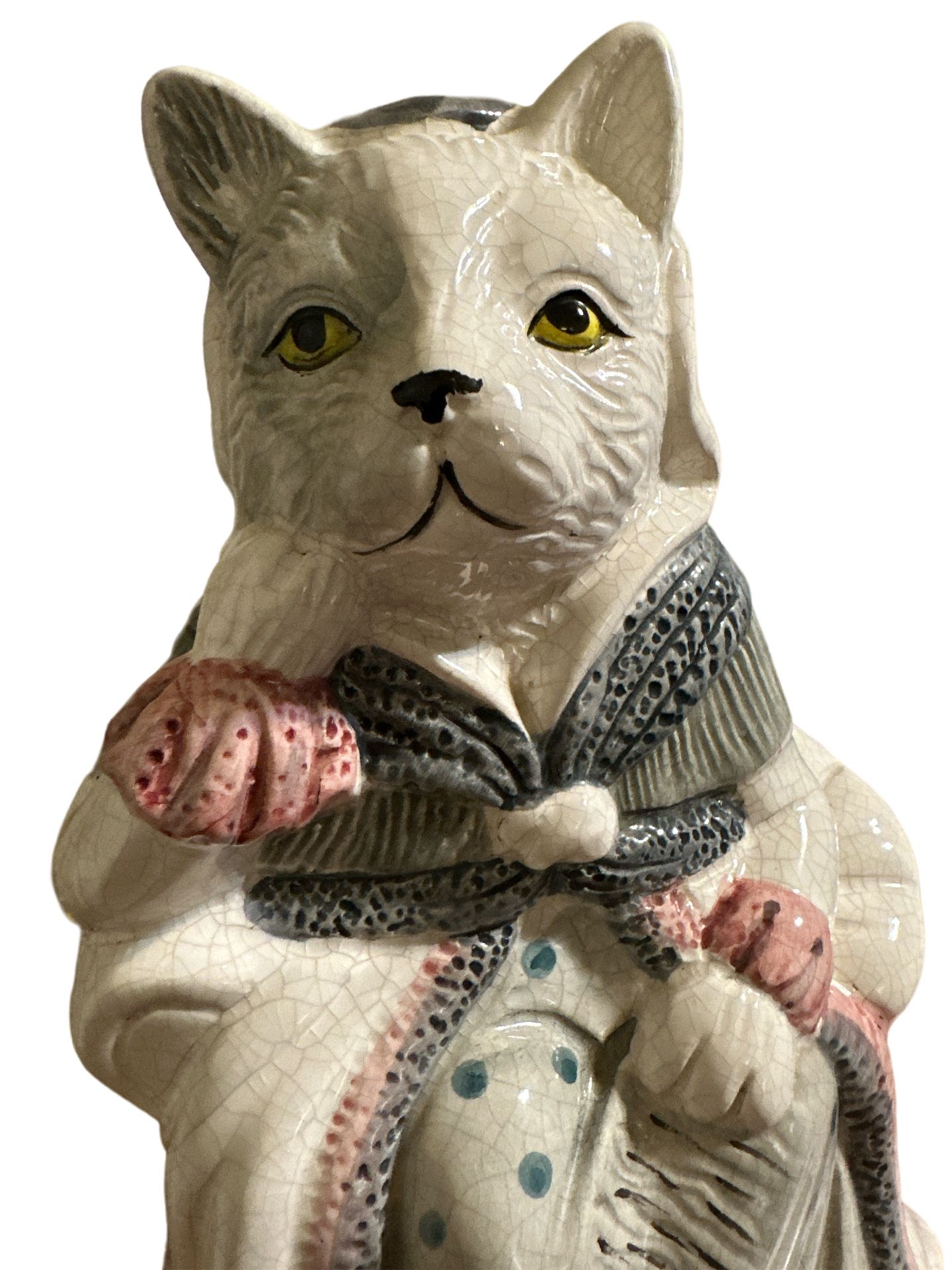 Vintage Description Cat Figurine No Stamp on Bottom I asked for more information on this piece but wasn't able to get much information for the app
