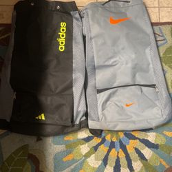 Nike And Adidas Carrying Bags