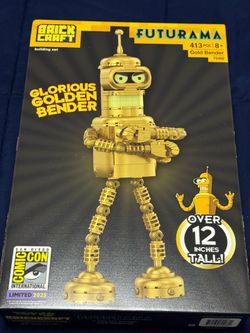 SDCC 2025 Brick Craft Glorious Golden Bender Futurama NIB