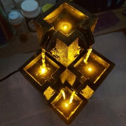 Electric Table Top Lighted Water Fountain 