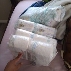 Diapers Size (Newborn,1,2)  $30 Dollars For Everything