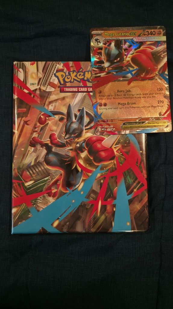 Pokemon Mega Evolution Binder W/ Collection