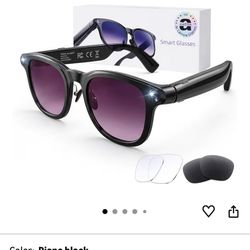 Brand New AI Smart Glasses with Camera, 8MP HD Bluetooth Camera Glasses, 1080P Video Recording Sunglasses for Women Men, Real Time Translation, Voice