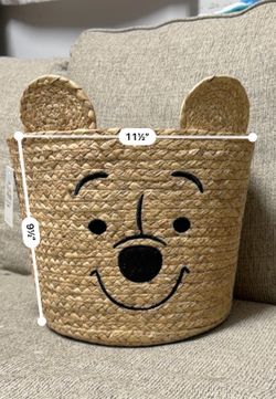 🧺🐻 Disney Winnie the Pooh Woven Storage Basket