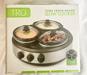 3-in 1 Round Slow Cooker Buffet Server