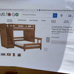 Twin/ Full Step Bunk Bed 