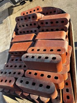 9 inch red clay brick