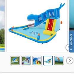 H2OGO! Whales 'n Waves Kids Inflatable Mega Water Park Slide ( Read Description)