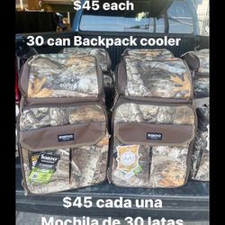 New 30 Can camo backpack Cooler 