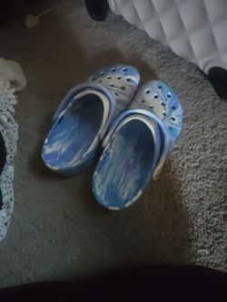 Blue Crocs 