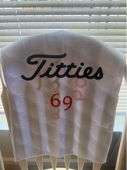 Titlest titties 69 golf towel