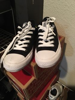 Black and white converse