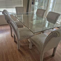 Glass Dining Table With Chairs