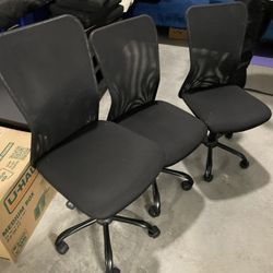 Three Simple Computer Chairs