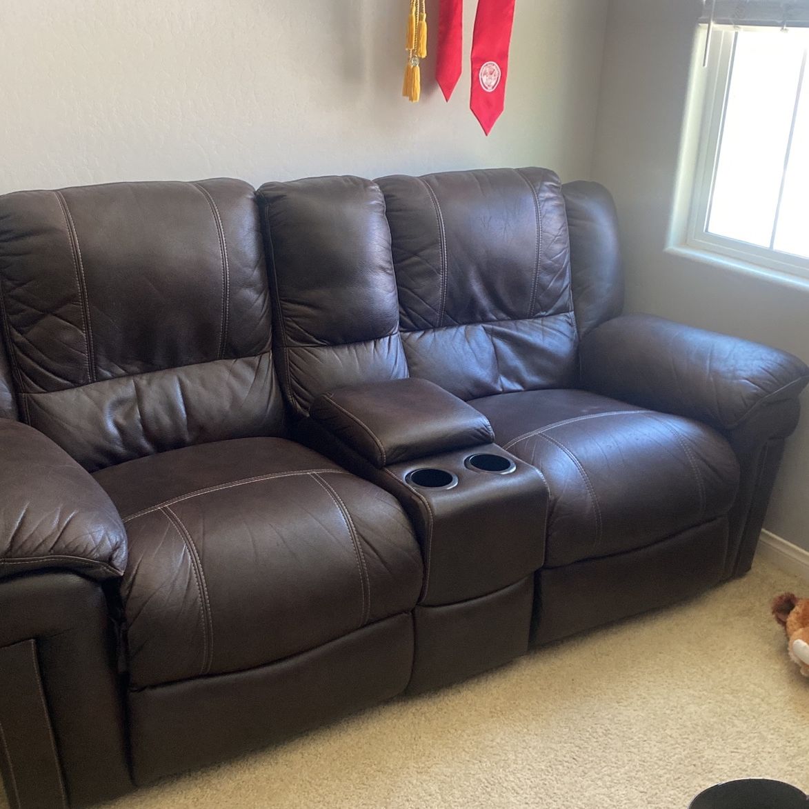 Leather Electric Reclining Couch