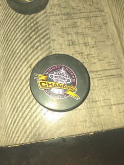 Collector NHL hockey puck