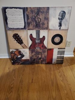 Nice MUSIC CANVAS 32 in X 32 in