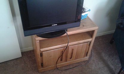 Table with tv