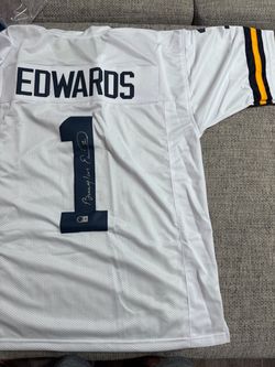 Braylon Edwards Signed Autograph Custom Jersey- Beckett Coa- Michigan Wolverines