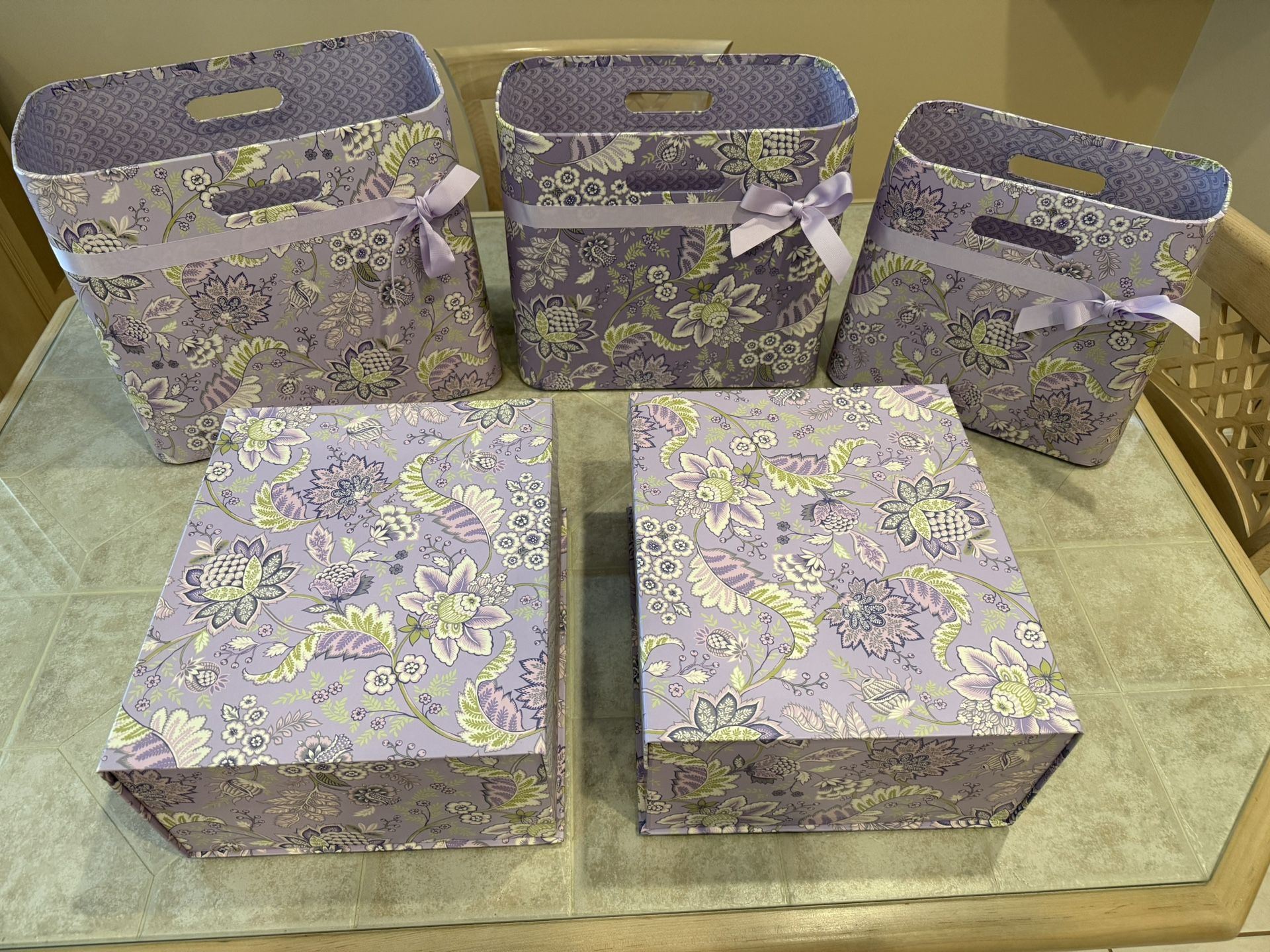 Lavender Storage Boxes