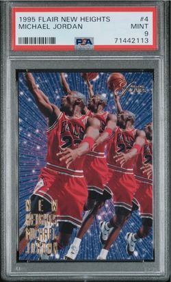 1995 FLAIR NEW HEIGHTS #4 MICHAEL JORDAN PSA 9
